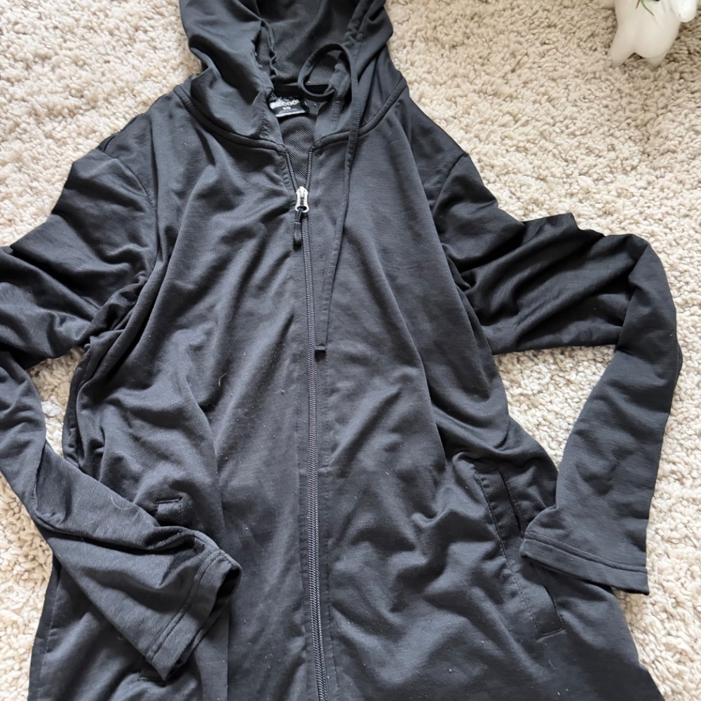 Stylish charcoal 32 Degrees Women's Charcoal athletic sporty cool running Hooded - Picture 4 of 6